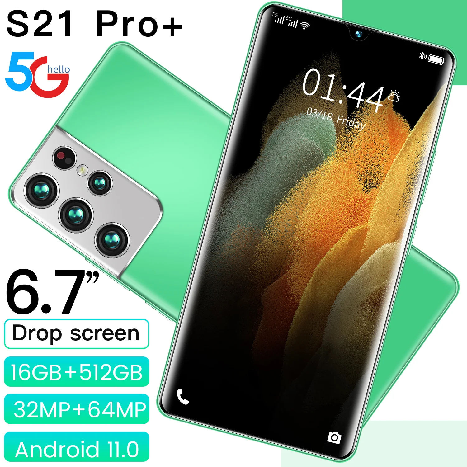 

The Newest M11 Ultra Snapdragon 888 Global Version Smartphone 6000mAh 7.0 Inch 5G Net 16GB 512GB 10 Core Cellphone 32MP 64MP
