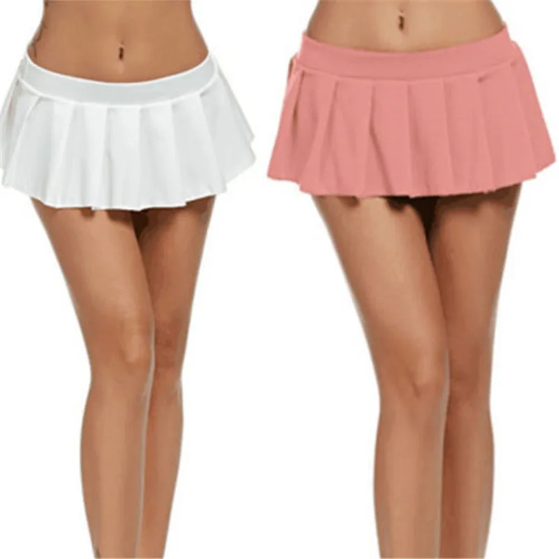 Женская плиссированная мини-юбка сексуальное нижнее белье костюм микро-косплей