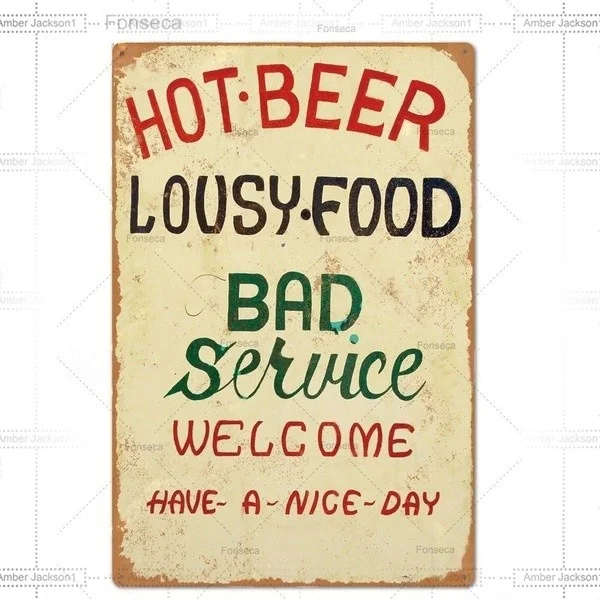 

Hello!Welcome to our shop! Beer Tin Sign Plaque Metal Vintage Pub Funny Metal Sign Plate Wall Decor For Bar Pub Club M