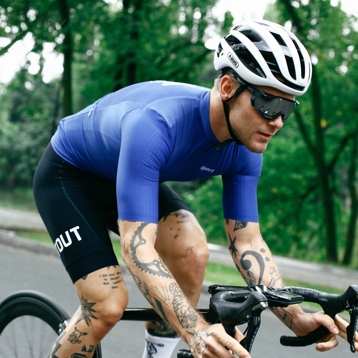 

Atout High quality men's cycling suit 2021 Short Sleeve Jersey and Bib shorts SetCoolmax Bicyle race