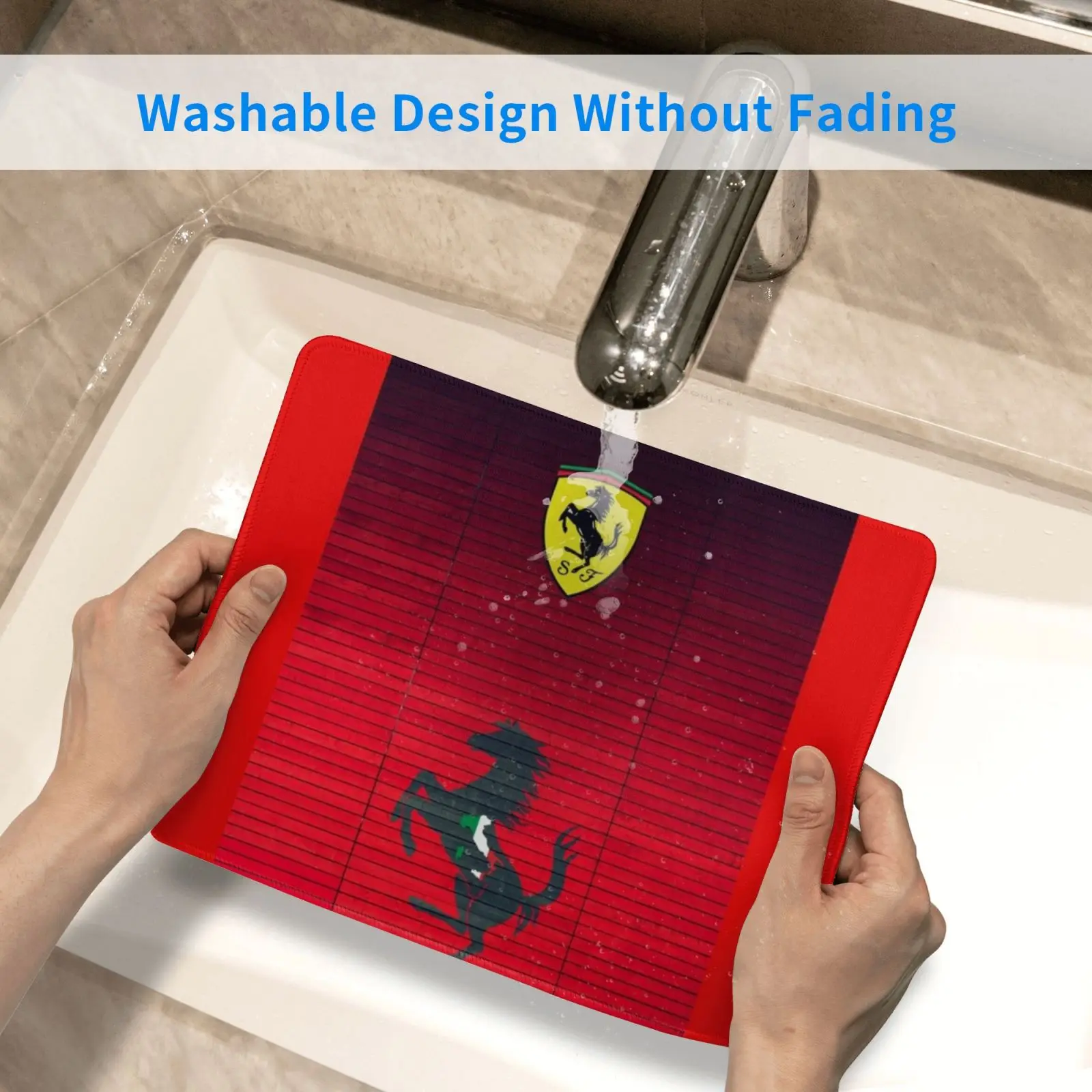 

Logo Ferrari Trending Italy Racing car Mouse Pad DIY Print Cushion