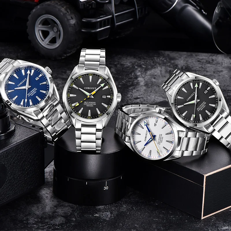 Часы мужские механические водонепроницаемые в стиле ретро 50 м | Наручные часы