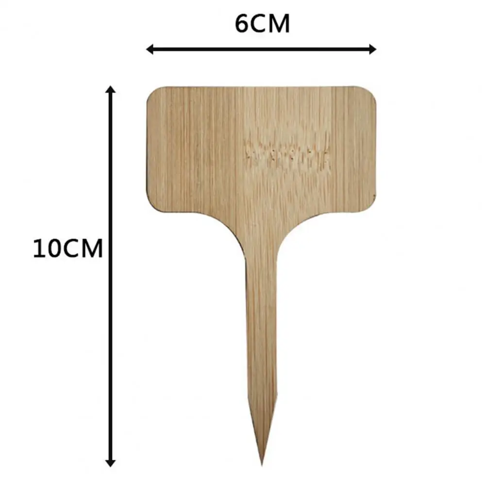 

10Pcs Plant Labels Decorative Stable Wear-resisting Wooden Garden Labels Plant Insert Decorations for Home