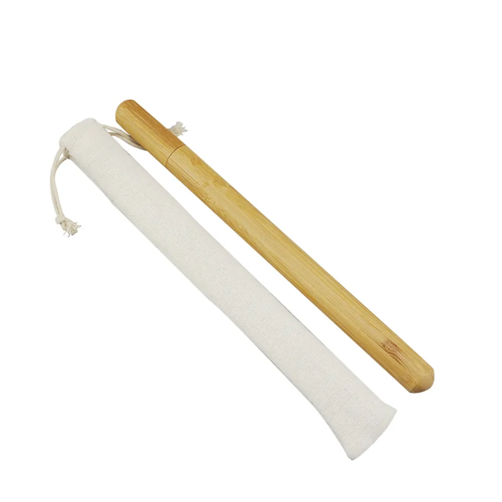 Натуральный многоразовый бамбуковая Питьевая соломинка Zero набор для