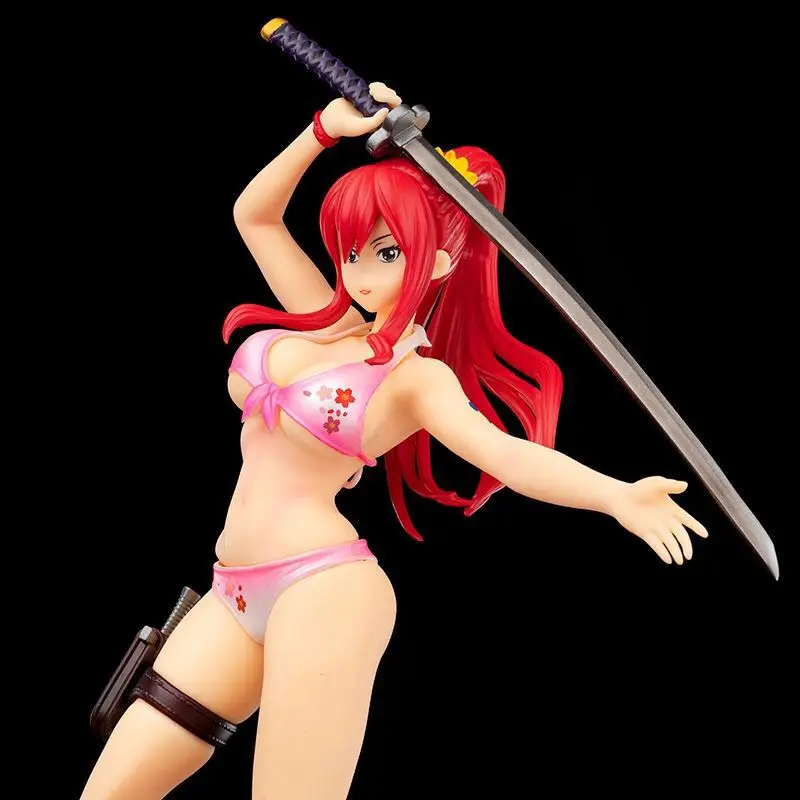 

Anime FAIRY TAIL Erza Scarlet Anime Action Figure Fairy Queen Erza Sexy Girls Swimwear PVC Model Figure Collection Girls Doll