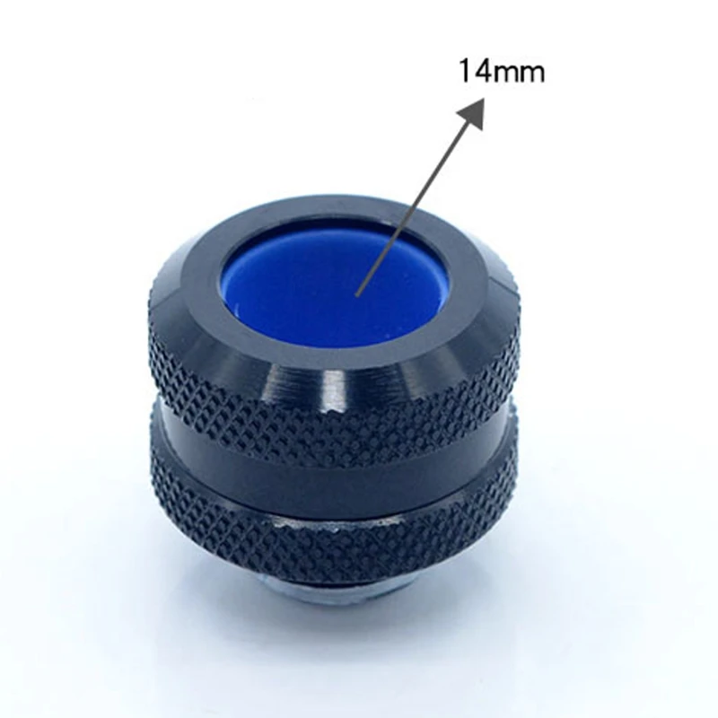 

OD 14mm Anti-Off Hard Tubing Extender Fittings G1/4 Thread Rigid Fitting For Hard Pipe Computer Water Cooling Adapter