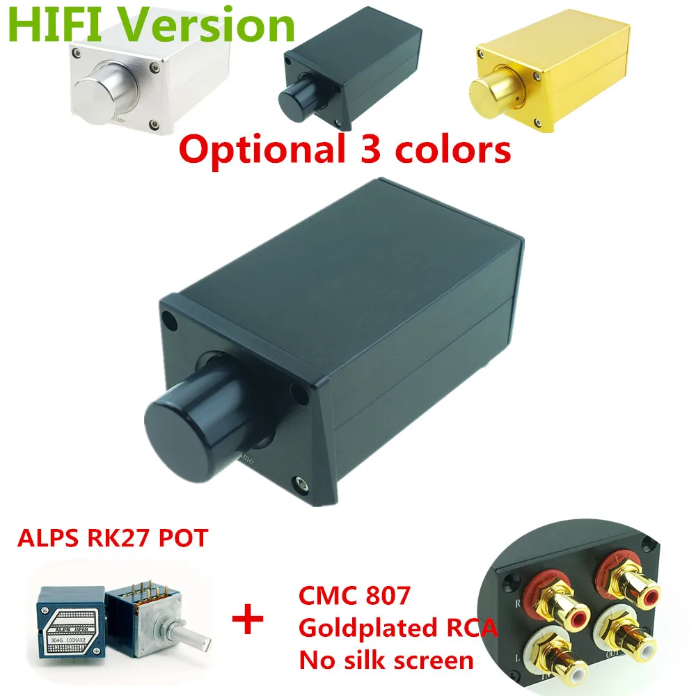 Высокоточный Пассивный предусилитель Регулятор громкости ALPS AK27 HiFi предварительно усилители для усилителей мощности активные колонки