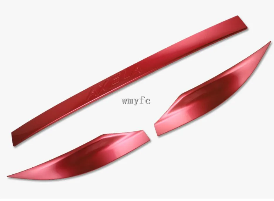 

for Mazda 3 Axela 2014 2015 2016 2017 2018 2019 Rear bumper trim modified bright bar bumper carbon brazing decoration
