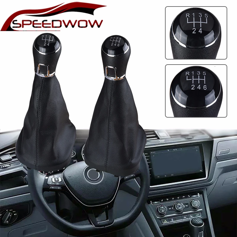 SPEEDWOW автомобиля рукоятка для рычага переключения передач гетры загрузки 5/6 Скорость для VW Touran 2003-2010 Caddy MK2 2004 2005 2006 2007 2008 2009
