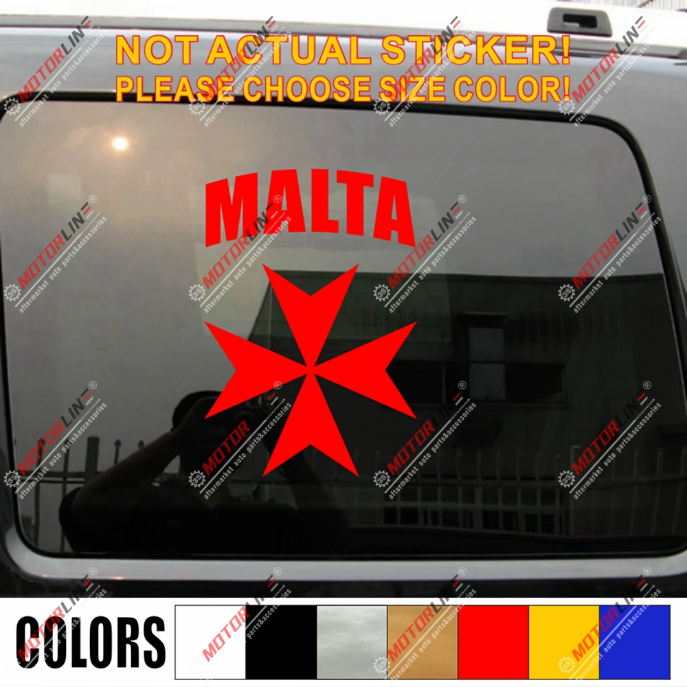 Мальтийский крест фотонаклейка автомобиль винил фотография bkgrd|Наклейки на