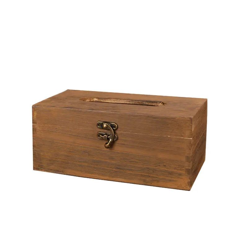 

Tissue Box Holder Storage Paper Box Tissue Box Cover Car Wood Napkins Holder Case Organizer Home Decoration MJ