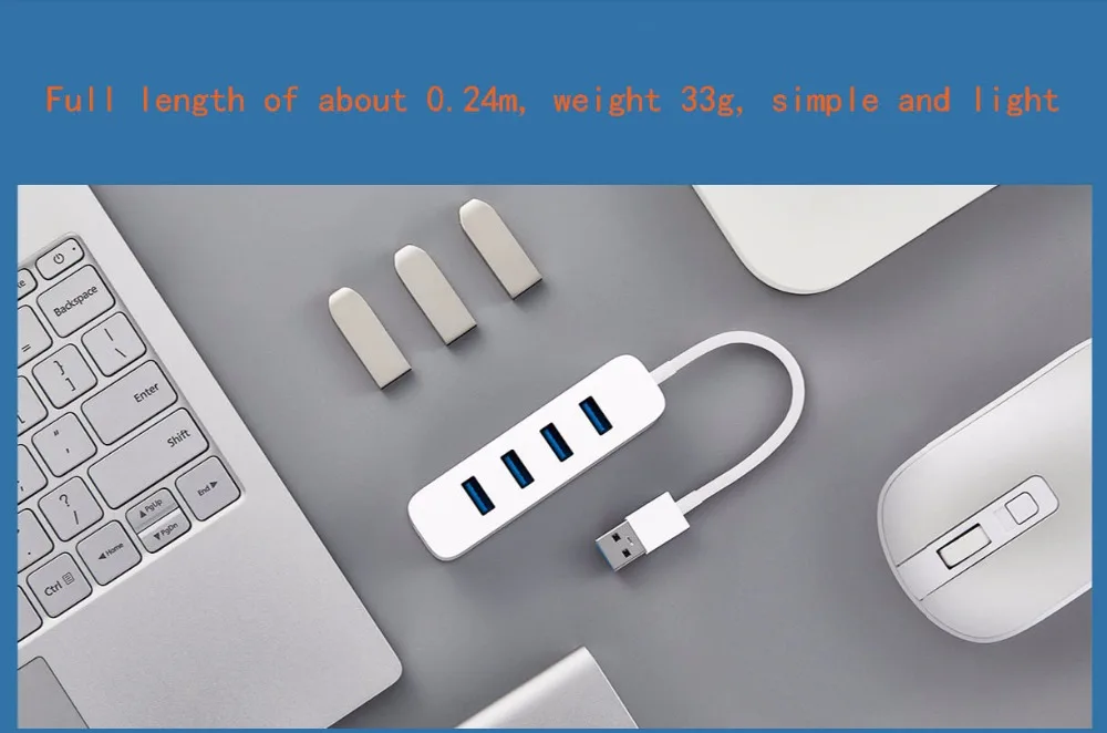 Xiaomi USB 3,0 разветвитель четыре порта USB расширения/USB3.0 высокая скорость передачи/легкий портативный type-c USB-C зарядки