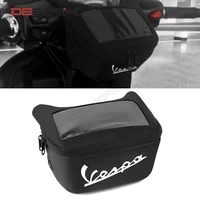 motorcycle accessories for vespa granturismo 125 200 gts 125 250 s125 150 300 super waterproof front handlebar storage bags