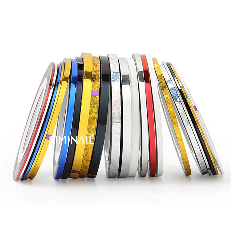 1 мм 2 3 линия для ногтей рулон стикер зачистки фольги нейл арта Лента лазерная