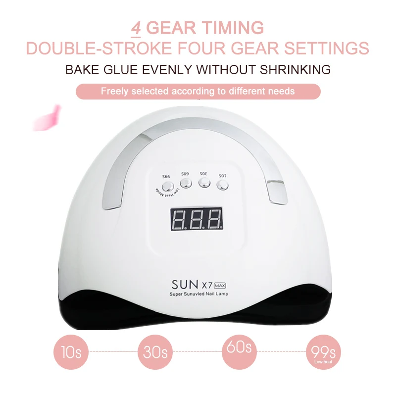 114 Вт Сушилка для ногтей Солнце X7 Max УФ светодиодный светильник с автоматическим