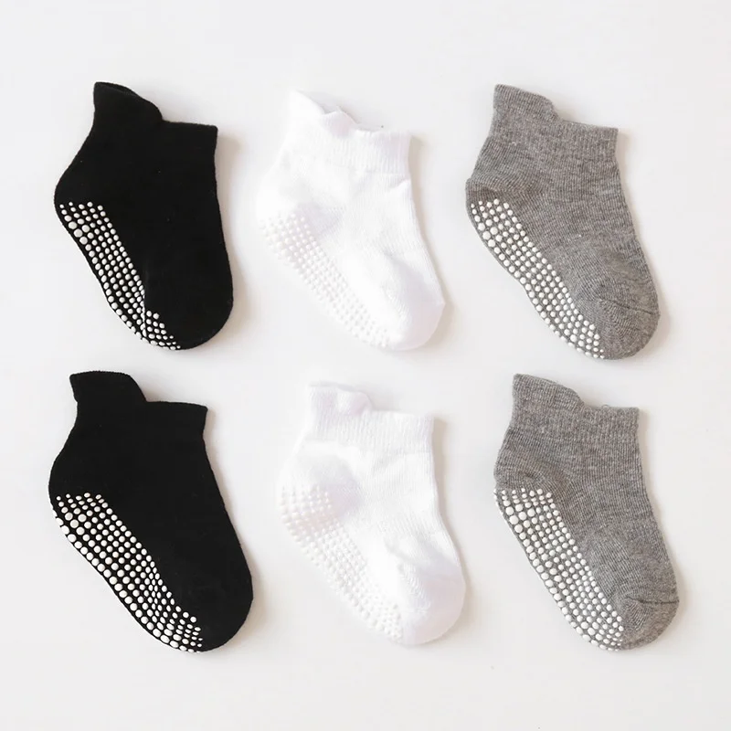 

Baby Girls' Socks 6 Pairs/lot Baby Floor Socks Toddler Girls Boys Ankle Socks Non Slip/Anti Skid Socks For Infant Kids Clothing