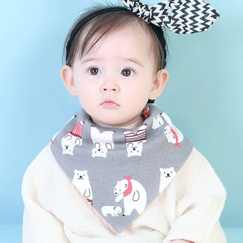 Бандана для малышей нагрудники новорожденных одежда кормления Милый принт