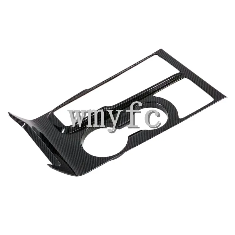 

For Hyundai Tucson 2019 2020 Carbon Fiber Trim Auto Cup Drink Holder Decorative Frame Decal Cover Sticker Car Accessories