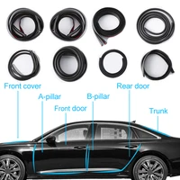 10pcs car door seal strip kit soundproof noise insulation weather strip sealing for toyoya model 3 exterior accessories