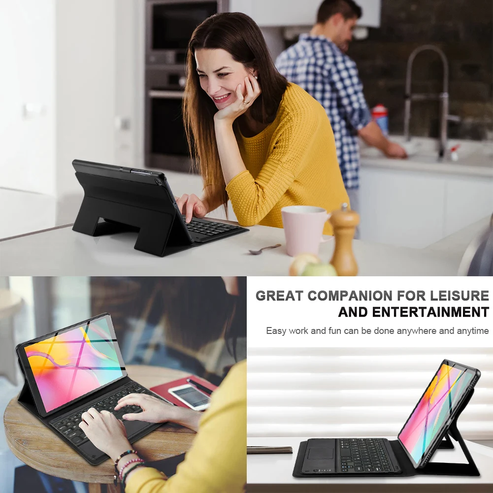 Клавиатура для планшета Samsung Galaxy Tab A 10 1 T510 T515 Bluetooth съемный чехол клавиатуры с