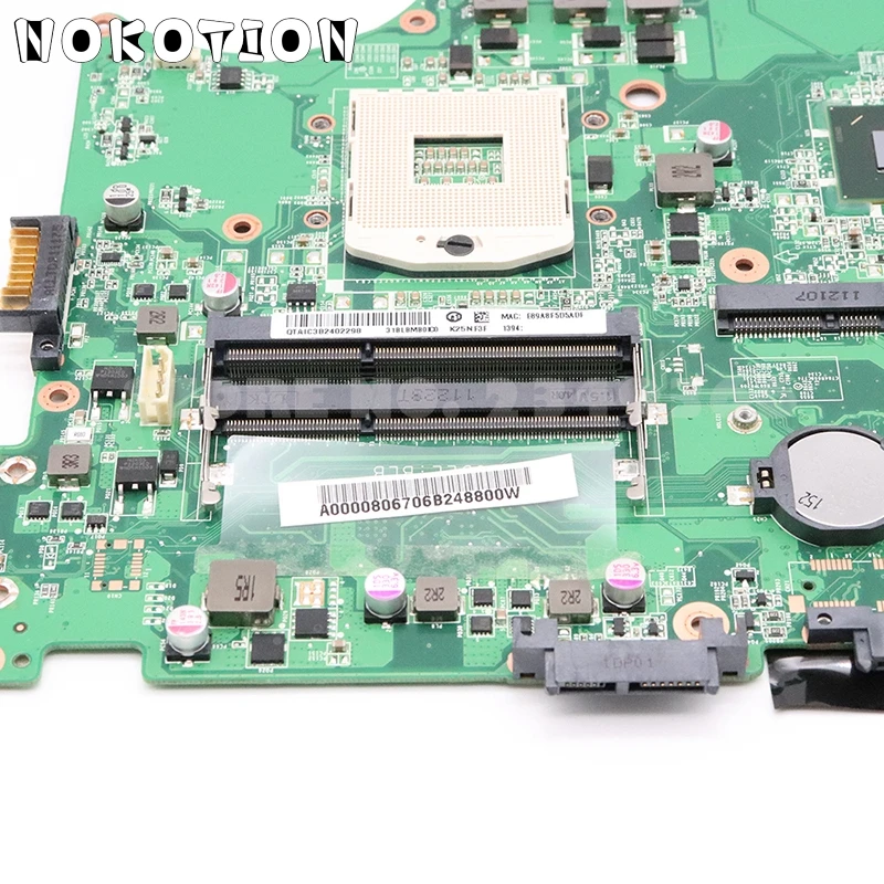 NOKOTION A000081420 DABLBMB16A0 основная плата для Toshiba Satellite L750 L755 материнская плата для ноутбука HM65 DDR3 полный тест