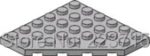 * Угловая пластина 6x6*10 шт., блок для самостоятельного просвечивания, кирпич, часть № 6106, совместима с другими сборными элементами