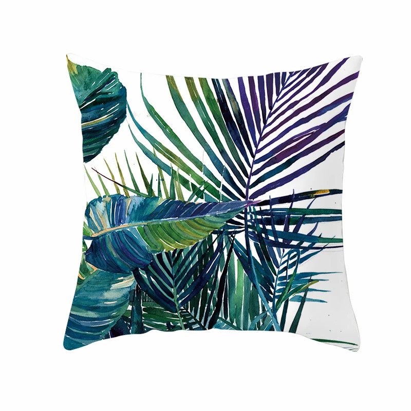 

Nordic Decorative Home Cushion Cover For Sofa Pillowcase Case Seat Car Pillowcase Tropical Plants Pillow Covers 45x45CM