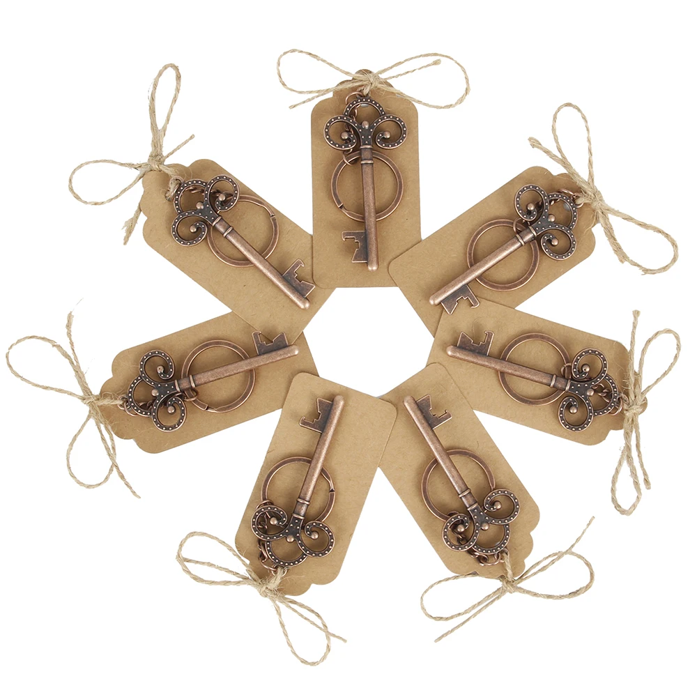 50 шт. Свадебные сувениры винтажная бутылка в форме черепа открывалка бирки для