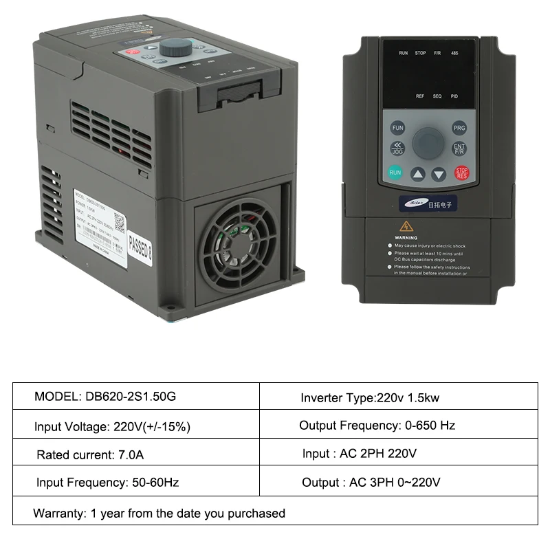 Электродвигатель шпинделя токарного станка ER11 1 5 кВт для ЧПУ + преобразователь