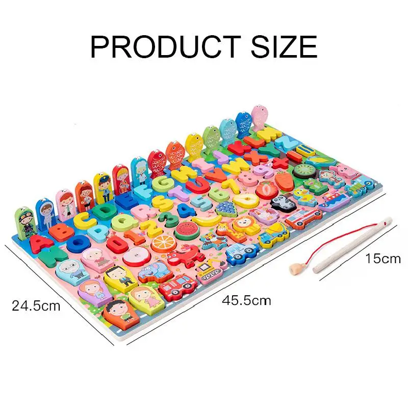 Деревянная математическая настольная игра Монтессори для детей Раннее Обучение