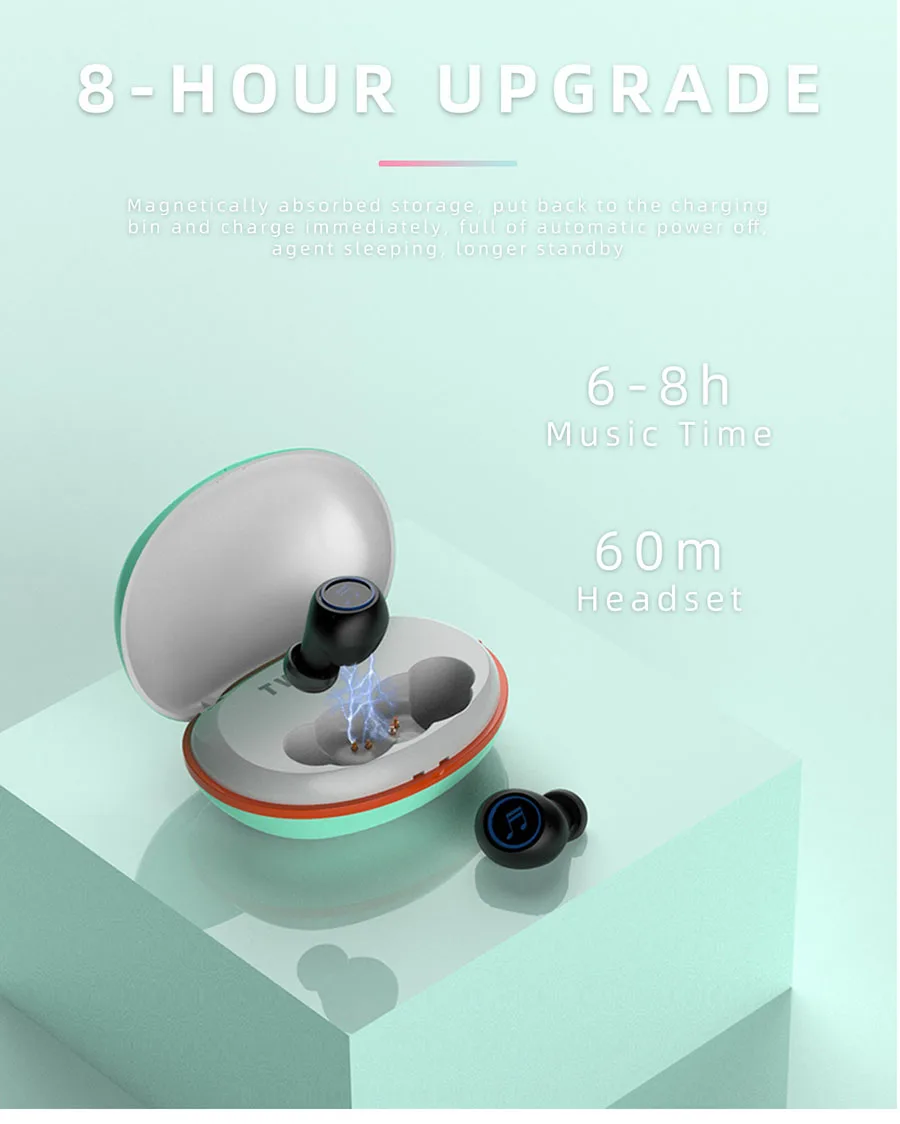 Спортивные Беспроводные Bluetooth наушники 5 0 лучшие 3D стерео гарнитура usb зарядная