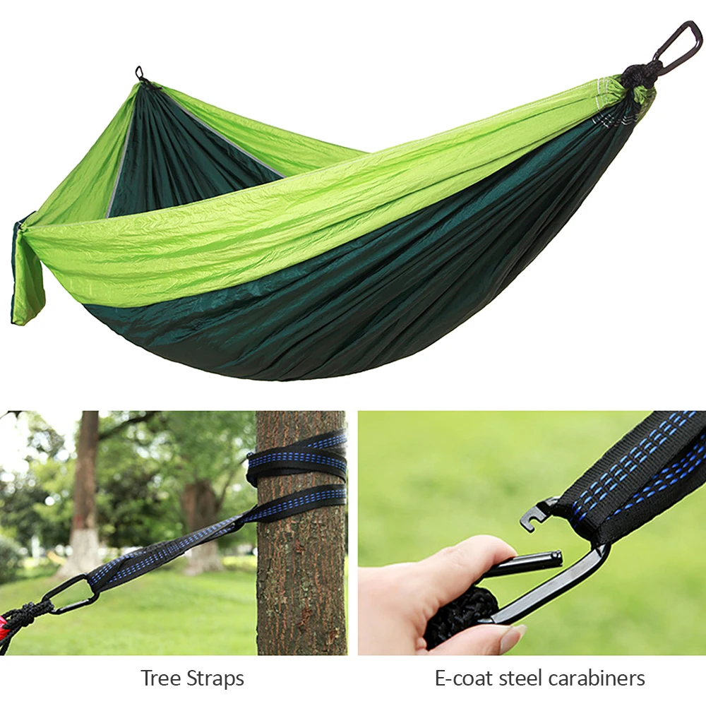 275*140 см двойной Кемпинг гамак легкий нейлон Парашютная ткань портативная