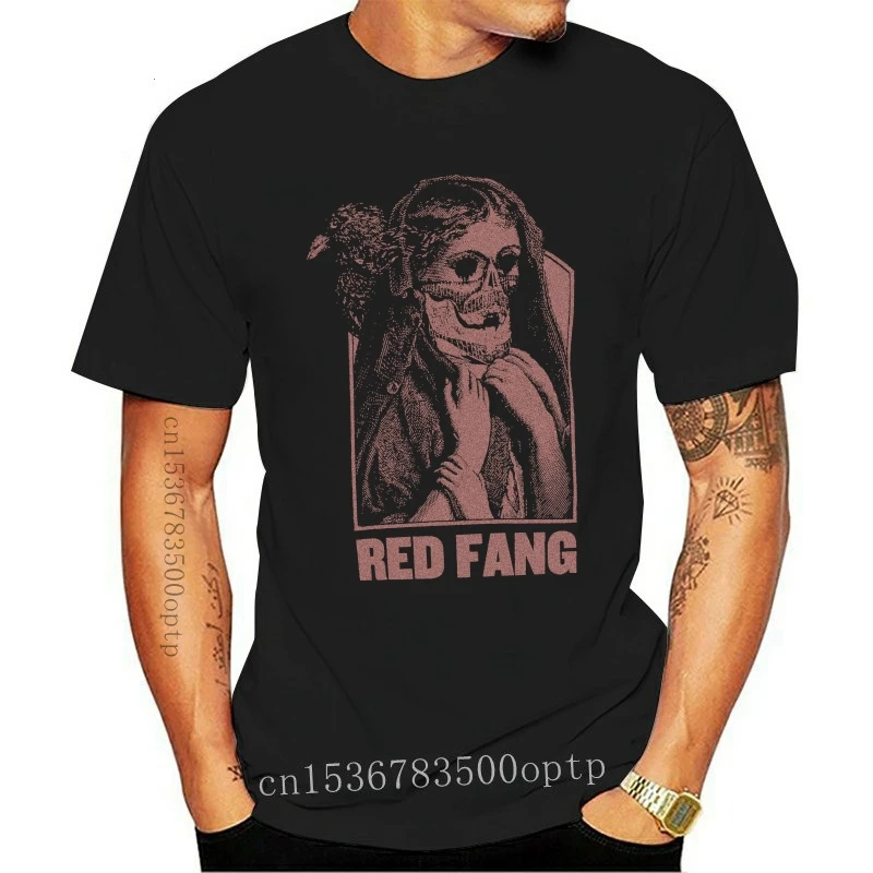 

Новинка, Подлинная облегающая футболка RED FANG Crow Lady из тяжелого металла, модель 2021, летняя Стильная мужская футболка в стиле хип-хоп, топы, фут...