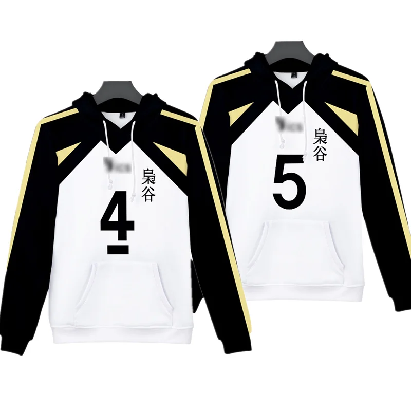 

Haikyuu! Карнавальный костюм Bokuto Kotaro, толстовки с капюшоном, кофты Akaashi Keiji, мужское пальто с 3D принтом, пуловер Harajuku, топы