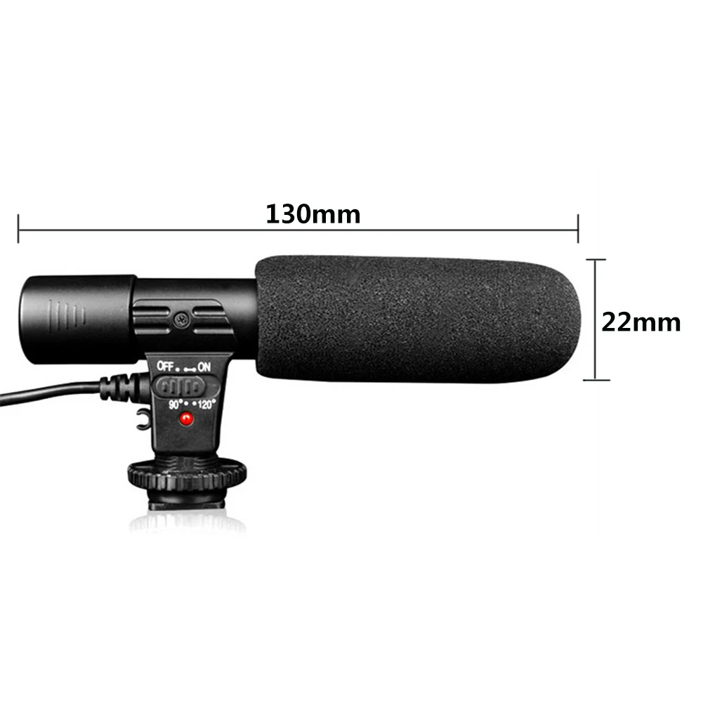 

Stereo Condenser Recording Microphone Mic for PC Laptop Computer DSLR Camera