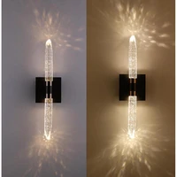 long 1 3 pcs crystal rod wall light led bubble wall lamp for living room bedroom wall fixtures bathroom mirror led vanity lights