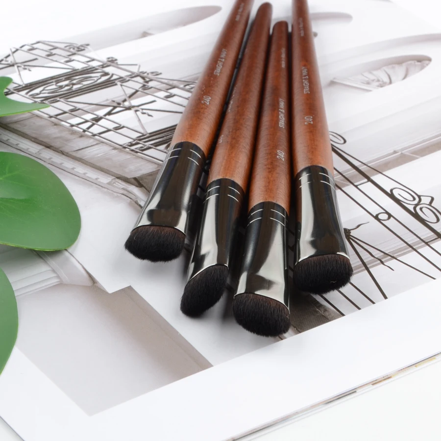 1 шт. Кисть для макияжа с натуральным деревянным ворсом | Красота и здоровье