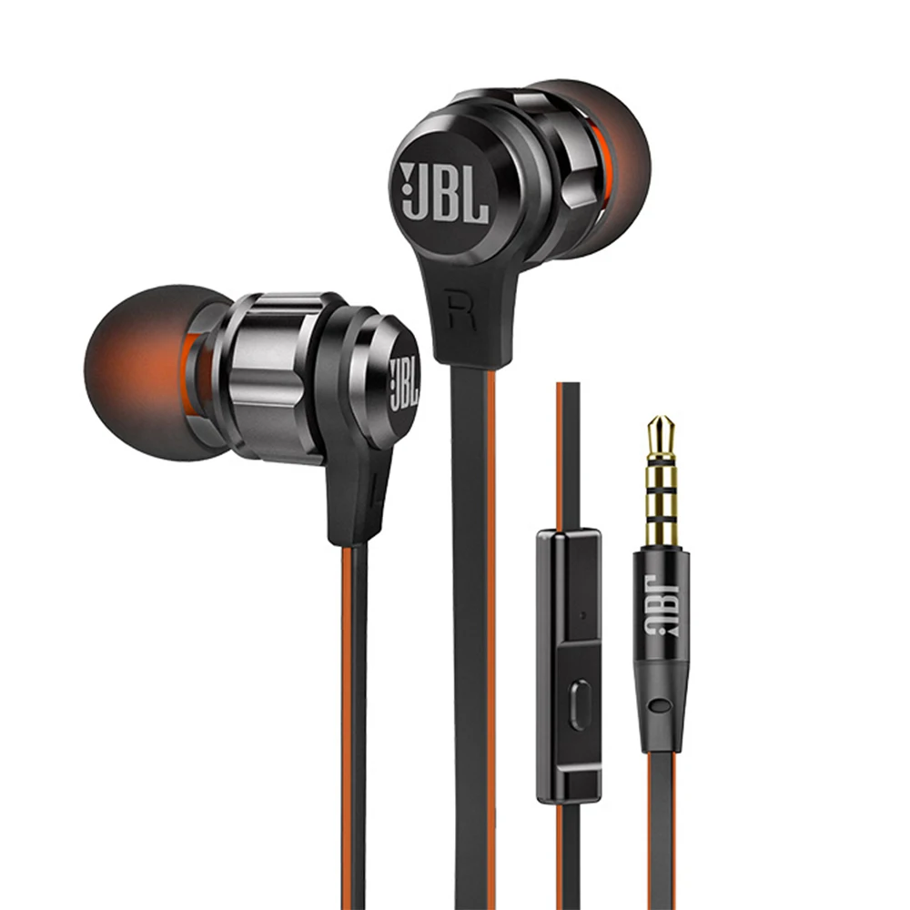 Проводные наушники вкладыши JBL T180A 3 5 мм стерео с чистым басом спортивные
