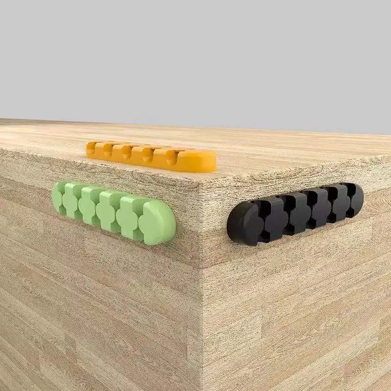 

Cable Organizer USB Cable Holder Earphone Mouse Wire Organizer Desktop Winder Management Clips Holder For Cellphone Data Line