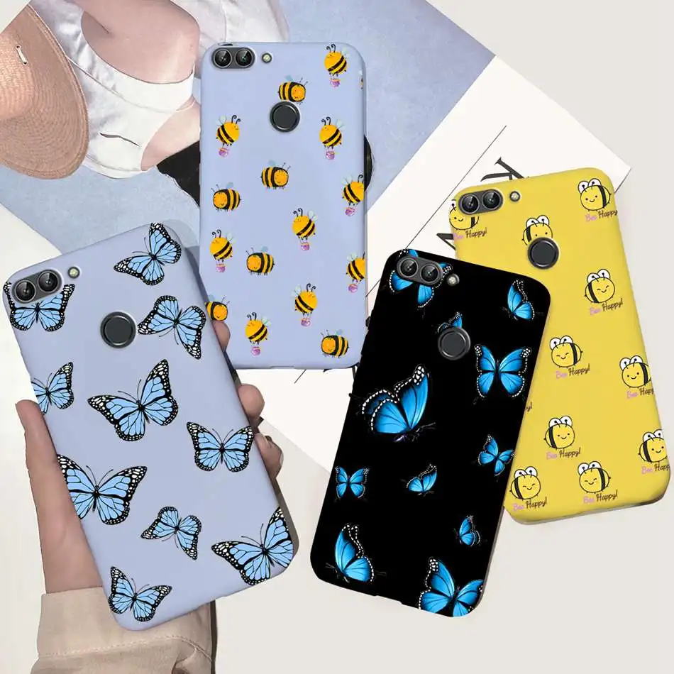 Чехол-накладка для Huawei P Smart мягкий силиконовый чехол из ТПУ с изображением пчелы
