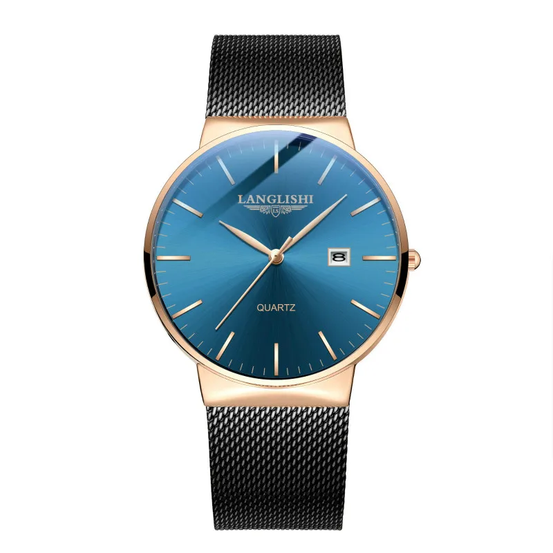 

LANGLISHI Mens Watches Ultra Thin Fashion Quartz Clock Top Brand Luxury Male Unisex Waterproof Wrist Watch Para Hombre
