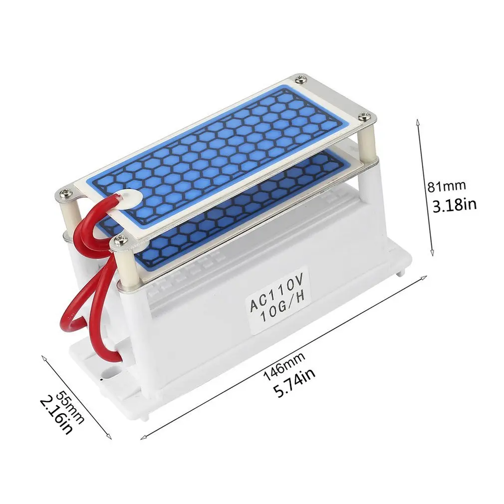 

Mini Ozone Generator Integrated Ceramic Plate Air Ozonizer Machine Sterilizer Air Purifier Odor Elimination 1 Set