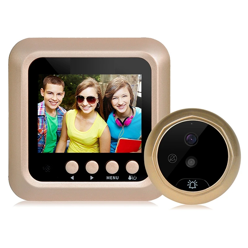 2.4Inch Lcd Color Screen 160 Degrees Ir Night Door Peephole Camera Photo/Video Recording Digital | Безопасность и защита