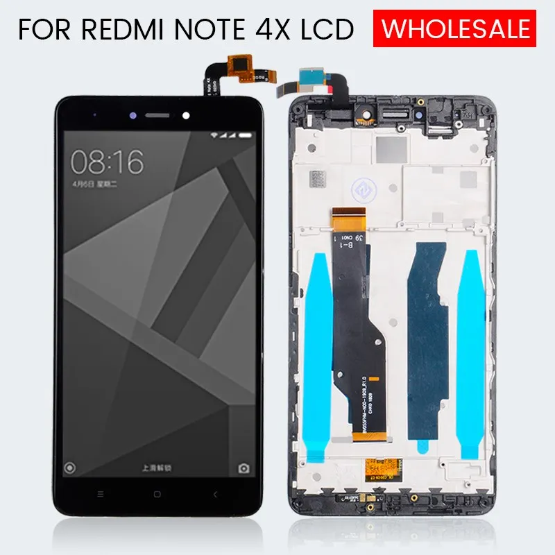 Бесплатная доставка для Xiaomi Redmi Note 4X ЖК сенсорный экран панель дигитайзер в сборе