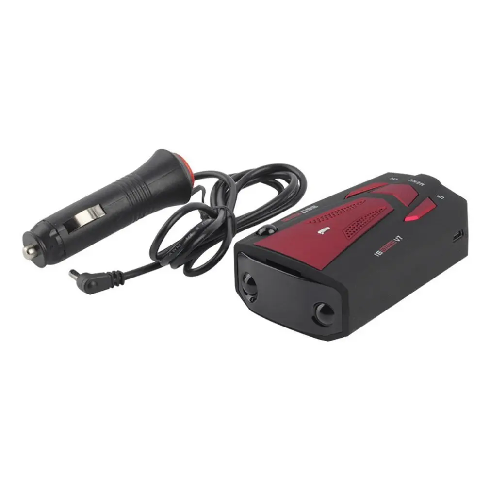 

Practical 360 Degrees Car Radar Detector 16 Band Voice Alert Laser V7 Security Speed Radar Detector Laser LED Display Hot