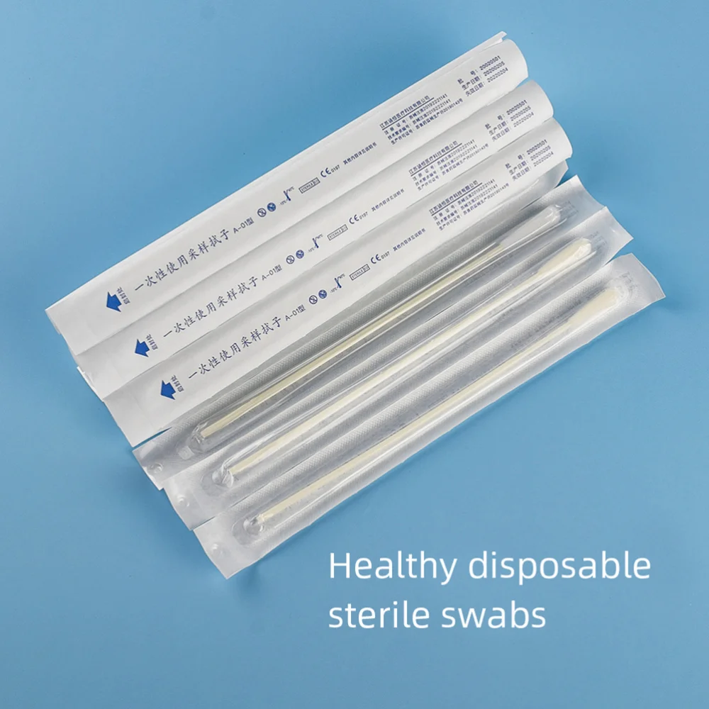 

5pcs Disposable Oral Swabs Apply Medicine Disposable Mouth Sampling Swabs for