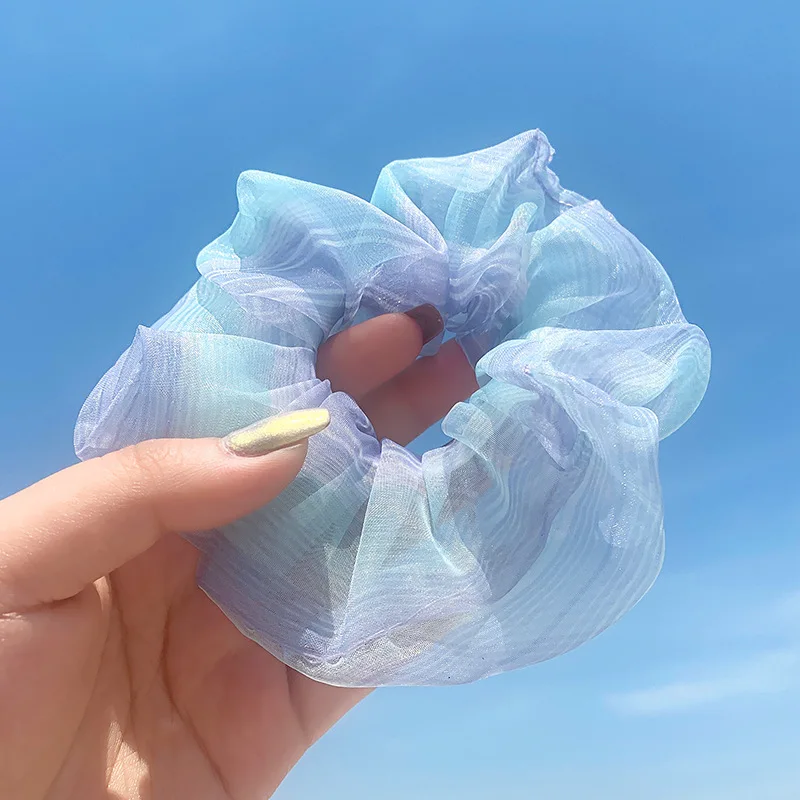 

Aphrodite Elastic Solid Organza Hair Ties Scrunchies Headband Women Girls Hair Band Headwear Ponytail Holder Hair Accessories