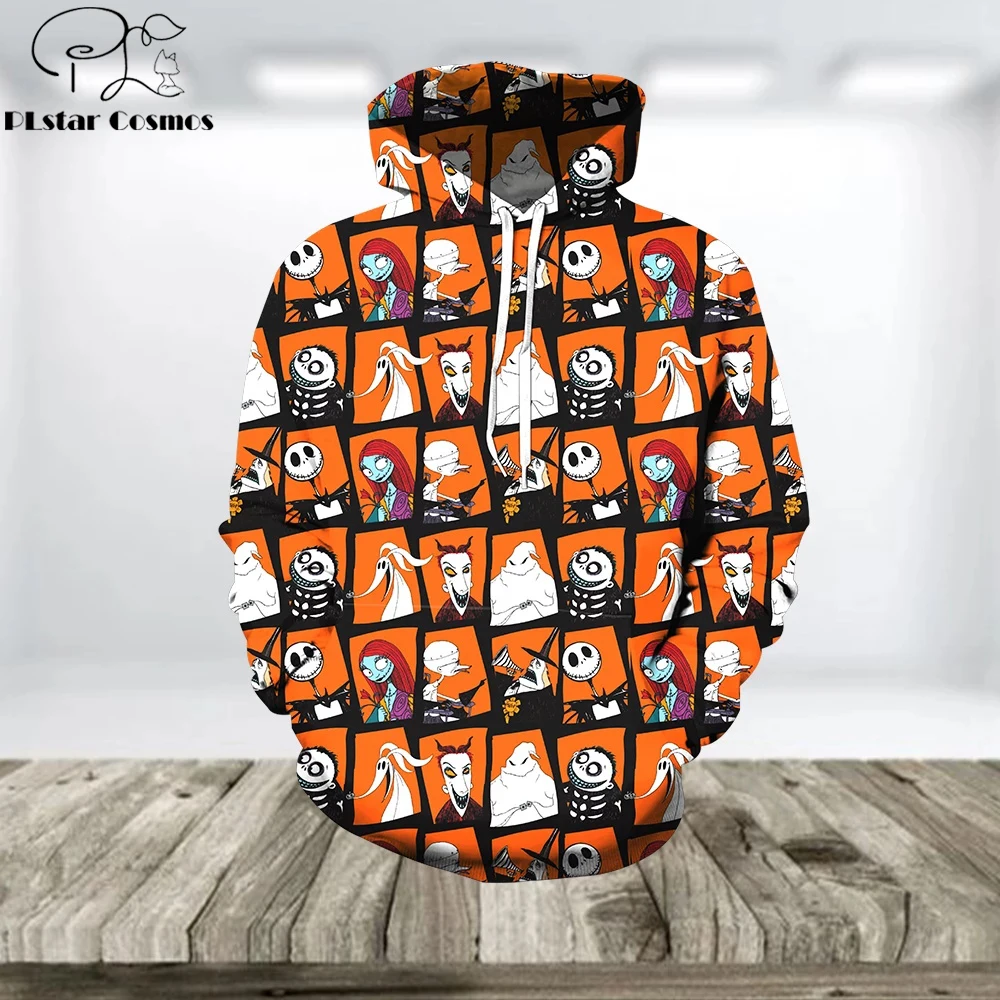 

Halloween 3D Fashion Hoodies Nightmare Before Christmas Printed Harajuku Hoodie Sweatshirt women men Casual Streetwear