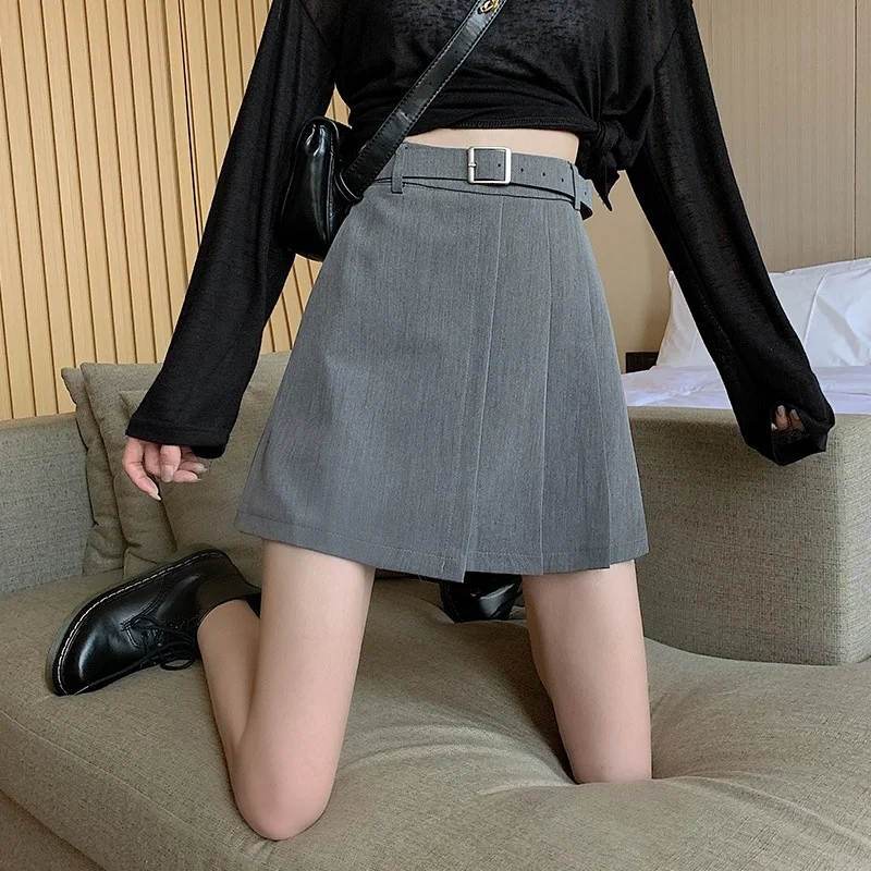 Юбка Новинка весна лето 2021 универсальное приталенное асимметричное