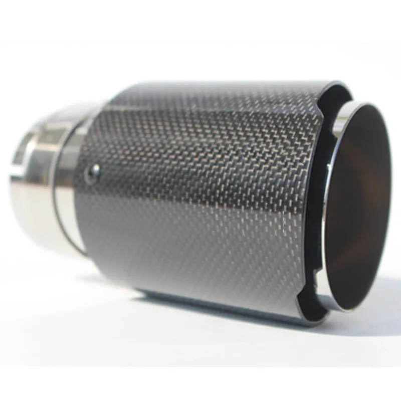 Автомобильная Глянцевая выхлопная система из углеродного волокна глушитель
